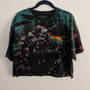 Pink Floyd Crop Shirt Tie Dye